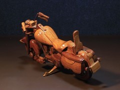 Classic Cruiser Motorcycle with High Back Seat – Gifts for Motorbike Lovers