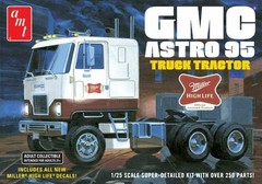 AMT Models 1230 ‘1:25 Scale GMC Astro 95 Semi Tractor Miller Beer Model Kit