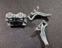 TWO LANE BLACKTOP 55 CHEVY 3D PARTS CONVERSION FOR AMT 55 CHEVY KIT