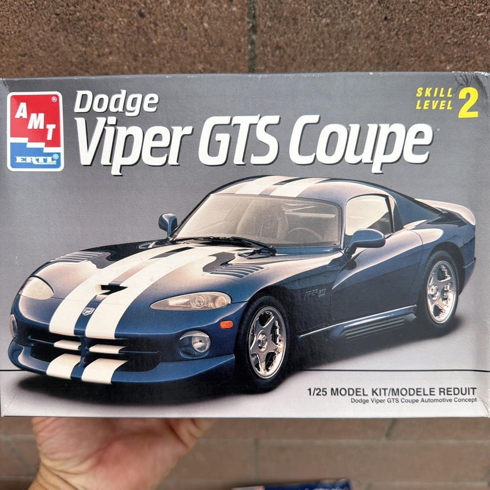 🐍AMT💙Dodge🐍Viper GTS Coupe🇺🇸Automotive Concept 1/25 Model