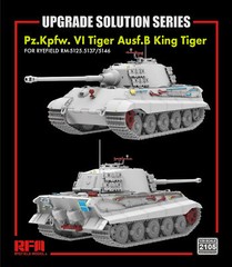 RYE 5146B 1/35 Sd.Kfz.182 Tiger King w/Full Interior,2195 Upgrades &2192 Skirts