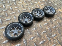 Resin 21/20 Inch “Venom” Model car Wheels and Tires 1/24 1/25 scale