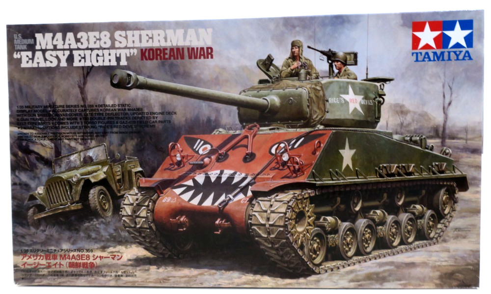 Tamiya 1/35 M4A3E8 Sherman “Easy Eight” Korean War Model Kit #35359