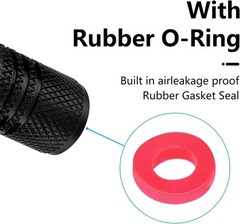 4PCS Tire Valve Stem Caps for Toyota RAV4 Highlander Prius Avalon Black