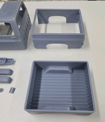 ABS-LIKE RESIN 3D PRINTED 1/25 1974 CHEVROLET C10 SHORT BED FLEETSIDE BODY