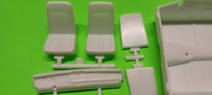 Revell 1/24 1969 Dodge Super Bee 440 Six Pack Interior Tub Bucket Seat Dash Part