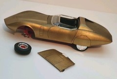 Astro-Vette MPC 1:25 Model Kit & Box 509-200 Rare GM Styling Sensation 1968