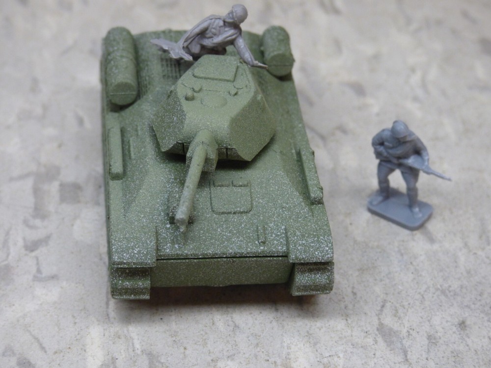 MIR / Roco Minitank Compatible WWII Russian T-34/76 & Airfix Soldiers Lot#7415B©