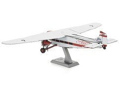 FORD TRIMOTOR AIRCRAFT WHITE & RED STEEL MODEL KIT BY METAL EARTH MMS467
