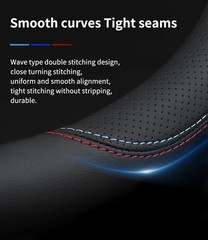 Deer Route Custom-Fit For Bmw Steering Wheel Cover Premium Leather Car Steering