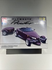 VTG AMT ERTL 1997 Plymouth Prowler & Trailer Plastic Model Kit 1/25th Open Box