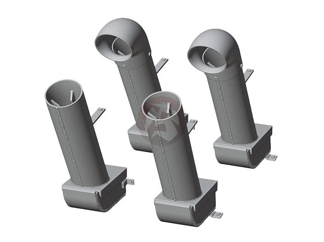 Rado 1/35 Flammenvernichter (Flame Suppressor Muffler) Type A (4 tubes) RDM35S69