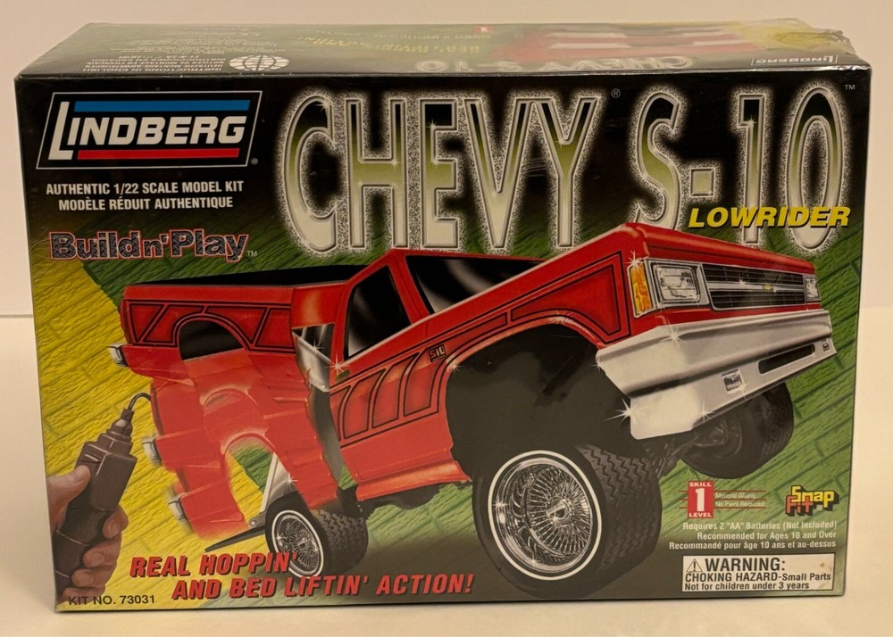 NEW 1999 Sealed Lindberg Chevy S-10 Lowrider Build N’ Play 1:22 scale # 73031