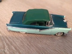 Vintage Ford Fairlane Model Car 2 Tone Green 5 Inches *GC