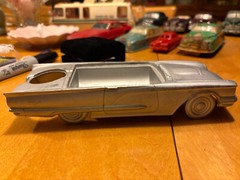 1960 Ford Thunderbird Conv Cast Metal Dealer Promo Cigarette Holder Model Car
