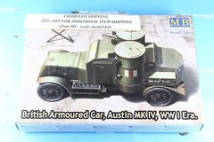 Master Box 72008 British Armoured Car Austin MK IV WWI model scale 1/72
