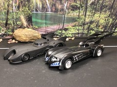 2 ~ Pre-built AS-IS Unbranded Model Kits BATMAN BATMOBILE Plastic Incomplete