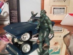 1965 Corvette 1/25 scale built model kit And Zombies