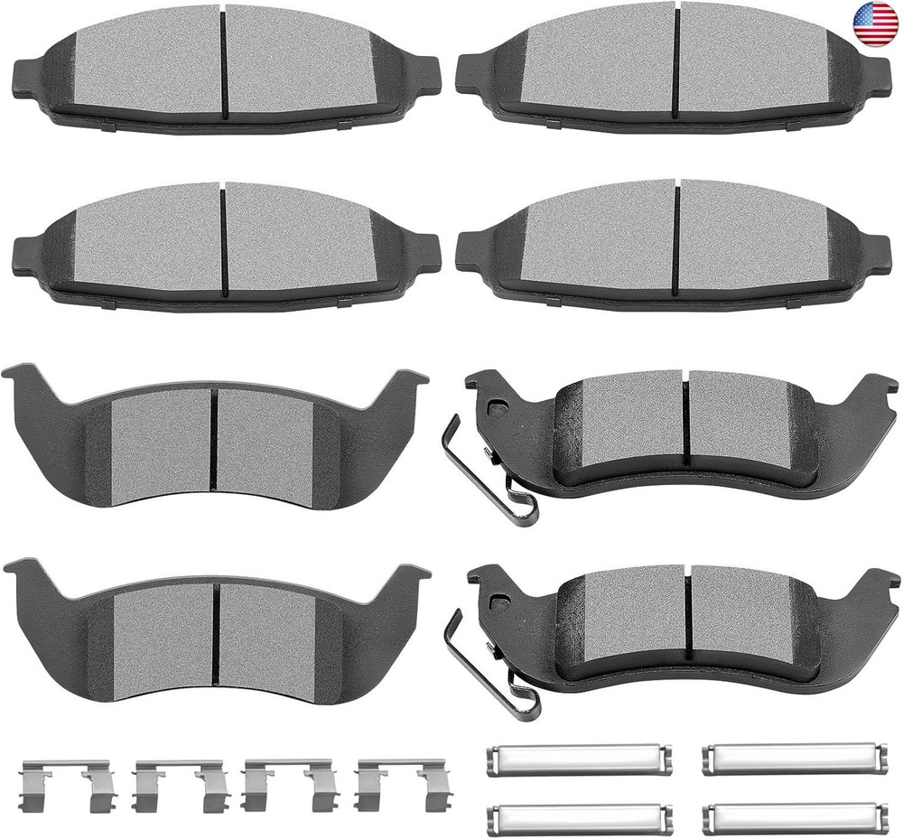 Ceramic Brake Pads Kits,SCITOO 8pcs Brakes Pads Set fit for 2003-2011 for Ford