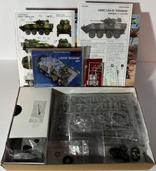 Lot: Trumpeter #00349 1/35 Scale USMC LAV-25 Piranha w/Metal Barrel + Legend Set