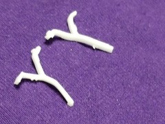1948 Ford Coupe REAR BUMPER BRACKETS from Revell 1:25 Model Kit 48