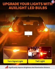 AUXLIGHT 1157 LED Bulbs 54-SMD 300% Super Bright 2057 2357 7528 1016 1034 LED