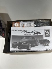 VTG AMT ERTL 1997 Plymouth Prowler & Trailer Plastic Model Kit 1/25th Open Box