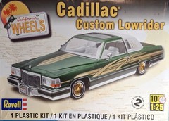 84 CADILLAC COUPE LOWRIDER – CLUB PLAQUE – REVELL 4991 – MODEL CAR KIT PARTS LOT