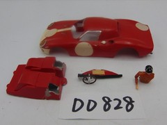 Vintage Model Car Plastic 5 ” Long Built 1960’s Ferrari Race car Parts Blue
