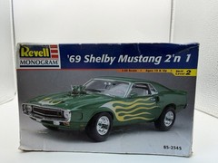 1969 Shelby Mustang 2n1 Revell Monogram 1/25 Scale Model Car Kit 85-2545