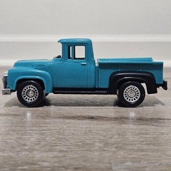 Vintage Strombecker 1956 Ford Stepside Pickup Truck Teal USA Made