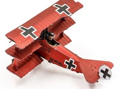 FOKKER DR.I TRIPLANE AIRCRAFT “RED BARON” STEEL MODEL KIT BY METAL EARTH MMS210