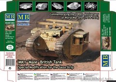 Master Box 72003 1:72 MK I Male British Tank Special Modification for Gaza Strip