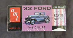 AMT ’32 Ford V-8 Coupe Scale Stars 1/32 Model Kit Retro Deluxe Factory Sealed