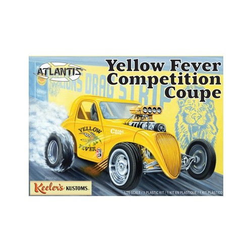 Atlantis 13101 1:25 Keelers Kustoms Yellow Fever Competition Coupe Plastic Model