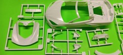2022 Corvette Stingray Coupe Z51 1/25 Revell Body Glass Spoilers Side Vents Trim