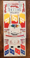 1/24 POWERSLIDE 1995 #8 JEFF BURTON RAYBESTOS BRAKES FORD NASCAR DECAL