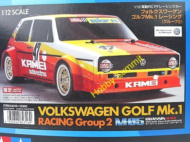 Ltd. Ed. Tamiya R/C VOLKSWAGEN GOLF Mk.1 Group 2 1/12 M-05 Chassis Kit 84316