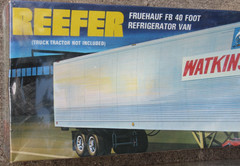 2 VTG AMT 1/25 Model Reefer Fruehauf Haulaway Semi-Trailer # T507 T523 NOS LOT
