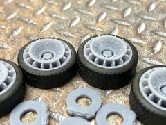 Resin 20 Inch: “Porsche Extreme Aero Disc”Model car Wheels/Tires 1/24 1/25 scale