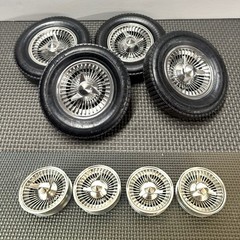 1:8 Corvette Turbines To Fit Stock Kit Tires. Wheels For Sale Only-Chrome
