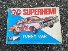 RARE VINTAGE MPC 1969 DODGE CORONET R/T FUNNY CAR SUPERHEMI DRAG KIT BOX ONLY