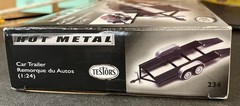 Testors Hot Metal Car Trailer Model Kit 234 1/24 Hauler Kit Diecast Complete Kit