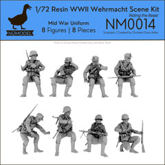 NUMODEL NM0014 | 1/72 Resin WWII Wehrmacht Scene Kit “Riding the Beast” | 8pc