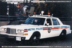 1:25 VINTAGE TORONTO POLICE CAR DECAL