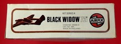 Vintage Airfix P62 Black Widow 1:72 Scale Plastic Model Kit series 4 England