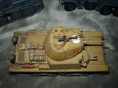 Built Military Vehicles 3 Painted Excellent Condition 1/72 Built Tanks & 6 wheel