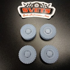 Vintage 73-87 GMC C10 Poverty Wheel 10 Ply Tire Set 3D Resin 1/24