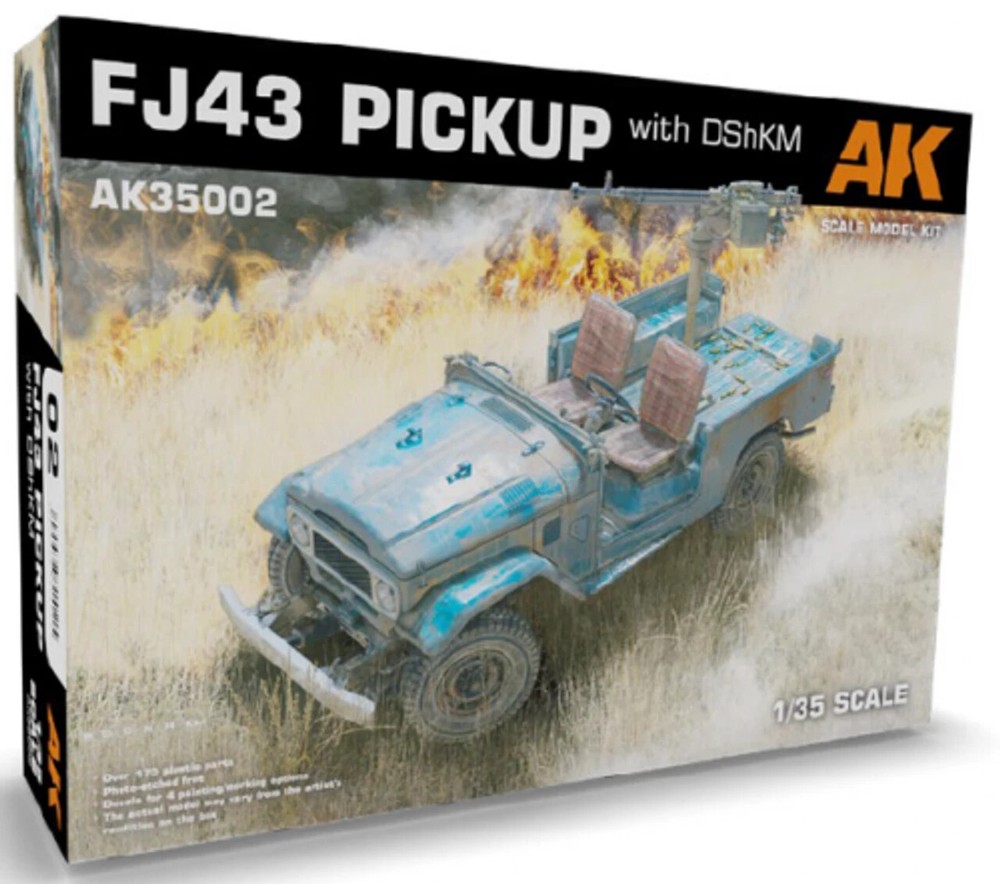 Ak Interactive 1/35 FJ43 Toyota LAND CRUISER w/ GUN Plastic Model Kit #AK35002