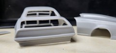 1/25 scale resin 3d printed Pro Mod 1967 Camaro drag body model separated parts